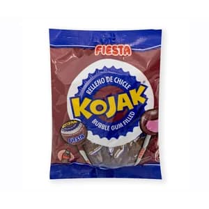 FIESTA KOJAK Caramelos con palo, chicle con cola 105 g.