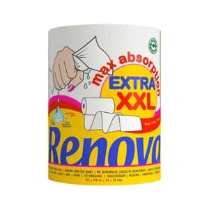 RENOVA Extra xxl Papel de cocina jumbo, extra absorvente 21.5 x 22.8 cm.