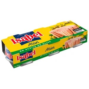 ISABEL Atún en aceite de oliva pack de 3 uds.x 52 g.