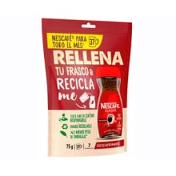 NESCAFÉ Classic Café soluble descafeinado, doypack 75 g.