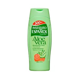 INSTITUTO ESPAÑOL Loción hidratante para manos y cuerpo con aloe vera 100% natural INSTITUTO ESPAÑOL 500 ml.
