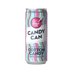 CANDY CAN Refresco sabor algodón de azúcar lata 33 cl.