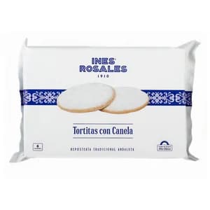 INÉS ROSALES Tortitas nevadas con canela 6 uds. 180 g.