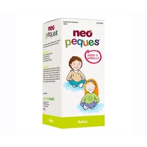 NEO PEQUES Relax Complemento alimenticio sabor grosella, que ayuda y favorece la concentración y relajación 150 ml.