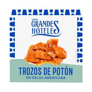 GRANDES HOTELES Trozos de potón en salsa americana 72 g.