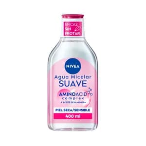 NIVEA Agua micelar desmaquilladora de rostro y ojos, para pieles secas y sensibles NIVEA Micell air 400 ml.