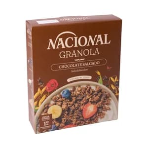 NACIONAL Cereales granola de avena integral con chocolate 300 g.