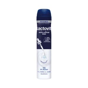 LACTOVIT Men invisible Desodorante en spray para hombre, sin alcohol y antiirritaciones 200 ml.