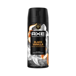 AXE Black vainilla Desodorante en spray para hombre antitranspirante hasta 72 horas 150 ml.