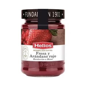 HELIOS Mermelada de fresa y arándano rojo 340 g.