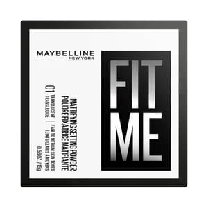 MAYBELLINE Fit me tono 01 Translucido Polvos fijadores matificantes acabado difuminado.