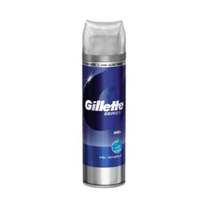 GILLETTE Gel de afeitar, especial pieles sensibles 200 ml.
