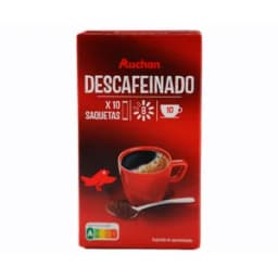 PRODUCTO ALCAMPO Café soluble descafeinado 10 uds. 20 g.