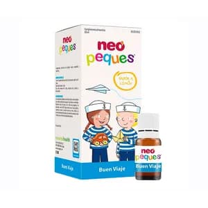 NEO PEQUES Complemento alimenticio sabor limón que ayuda a evitar el mareo en viajes 8 x 10 ml.