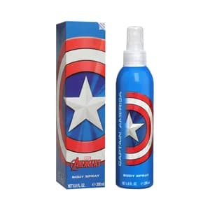 LOS VENGADORES Colonia fresca familiar con vaporizador en spray LOS VENGADORES Capitán américa 200 ml.