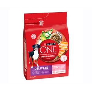 PURINA ONE Alimentación de perro medium-maxi junior salmón y arroz 2,5 kg.