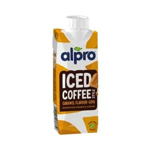 ALPRO Iced Bebida de almendras con café Arábica de Etiopia y sabor a caramelo 250 ml.