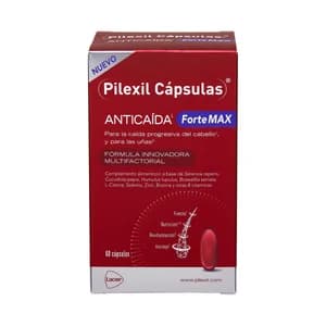PILEXIL Forte Max Tratamiento anticaída en cápsulas, para fortalecer el cabello y las uñas 60 uds.