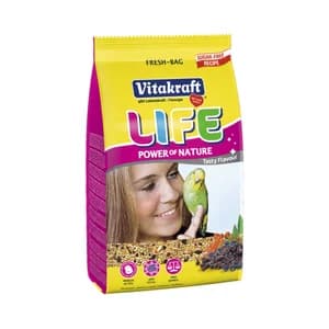 VITAKRAFT Alimento completo para periquitos, envasado en atmósfera controlada VITAKRAFT Life 800 gr,.