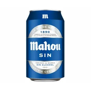 MAHOU Cerveza sin alcohol lata 33 cl.