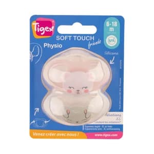 Chupete fisiológico 100% silicona 6-18 meses, TIGEX.