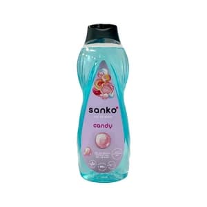 SANKO Gel de baño o ducha con aroma a caramelo, para todo tipo de pieles 1250 ml.