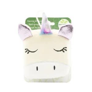 BECASAN NATURE Esponja para baño con la forma de un pinguino o un unicornio.