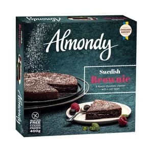 ALMONDY Tarta congelada de chocolate tipo brownie sueco 400 g.