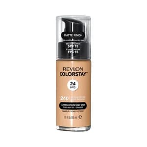 REVLON Colorstay Tono 240 Medium beige. Base de maquillaje líquida y de larga duración, para pieles mixtas a grasas.