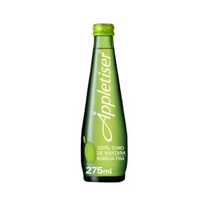 APPLETISER Bebida refrescante de manzana ligeramente gasificado botella de vidrio 275 ml.