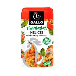 GALLO Pasta hélices vegetales 900 g.