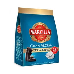 MARCILLA Café en cápsulas descafeinado Gran Aroma 28 uds.