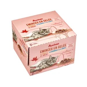 PRODUCTO ALCAMPO Alimento gatos húmedo, bolsas de carne y pescado en gel PRODUCTO ALCAMPO 24 uds. x 100 g.