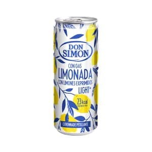 DON SIMON Bebida limonada con gas en lata, 300 ml.