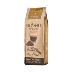 Novell Organic Café molido compostable cremoso, de cultivo ecológico 250 g.