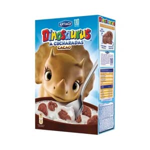 DINOSAURUS Galletas con cereales y cacao con forma de dinosaurios 320 g.