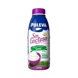 PULEVA Leche semidesnatada de vaca sin lactosa Mañanas ligeras 1l.