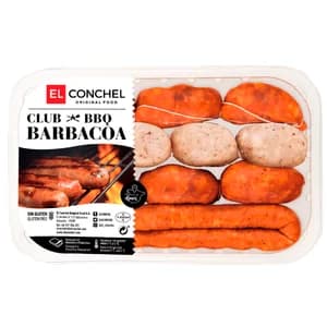 Bandeja con preparado para barbacoa elaborado sin gluten EL CONCHEL 350 g