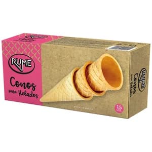 RUME Cucurucho de barquillo para helados 15 uds.