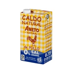 ANETO Caldo natural de pollo 0% sal 1 l