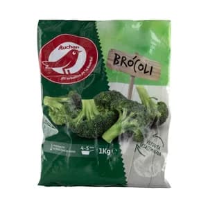 AUCHAN Brócoli seleccionado y ultracongelado 1 Kg. Producto Alcampo