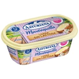 CENTRAL LECHERA ASTURIANA Tarrina de mantequilla ligera sin lactosa CENTRAL LECHERA ASTURIANA 250 g.
