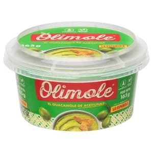 LA ESPAÑOLA Salsa de aceitunas estilo guacamole, con un toque de jalapeño picante 165 g.