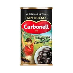 CARBONELL Aceitunas negras si hueso 150 g.