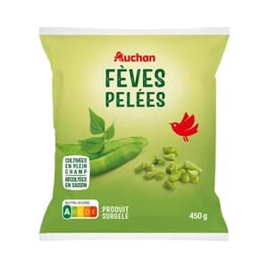 AUCHAN Habas peladas ultracongeladas 450 g Producto Alcampo.
