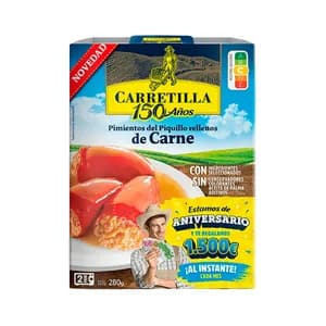 CARRETILLA Pimientos rellenos de carne 280 g.