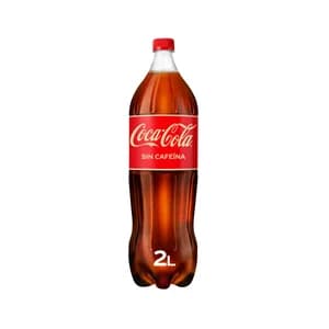 COCA COLA Refresco de cola sin cafeína botella de 2 l.