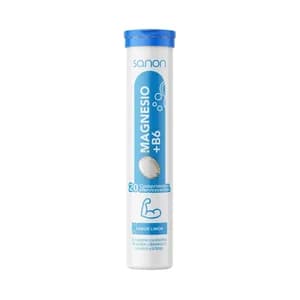 SANON Magnesio y vitamina B6 en comprimidos efervescentes sabor limón 20 uds.