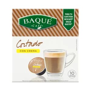 BAQUÉ Café en cápsulas cortado con crema 10 uds.