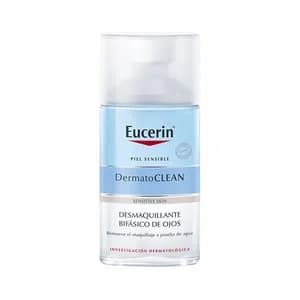 EUCERIN Loción (agua) micelar para la zona de los ojos, especial pieles sensibles EUCERIN Dermato clean 125 ml.